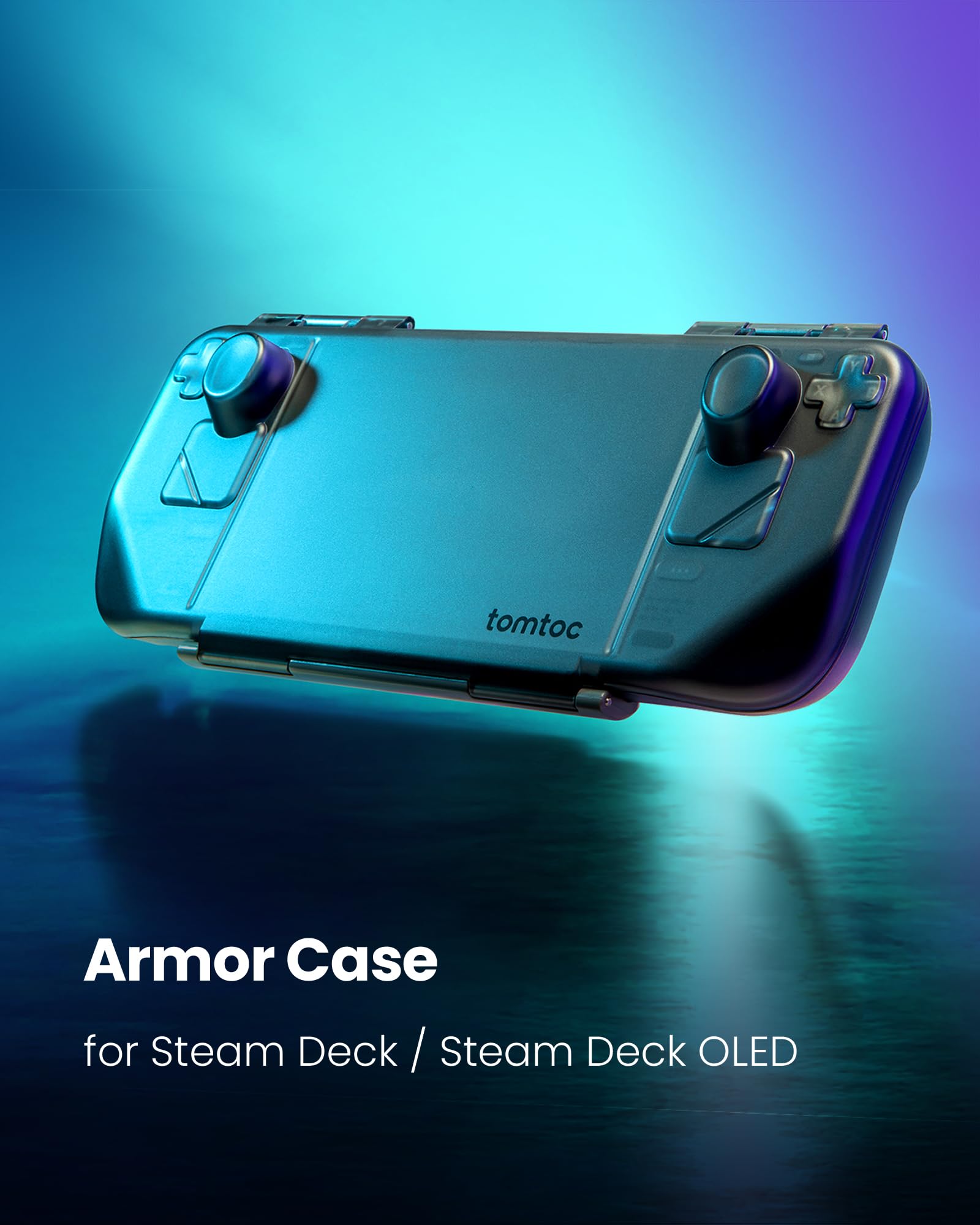 tomtoc Armor Case for Steam Deck/OLED, Slim Protective Shock-Proof